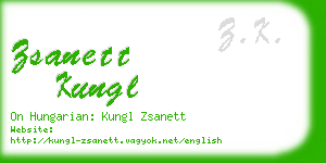 zsanett kungl business card